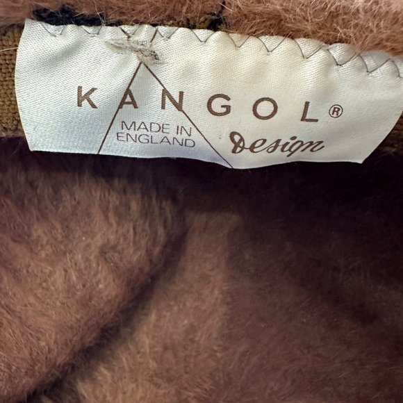 Kangol Design brown angora fur hat band diameter 8 inches made in England - Picture 5 of 7